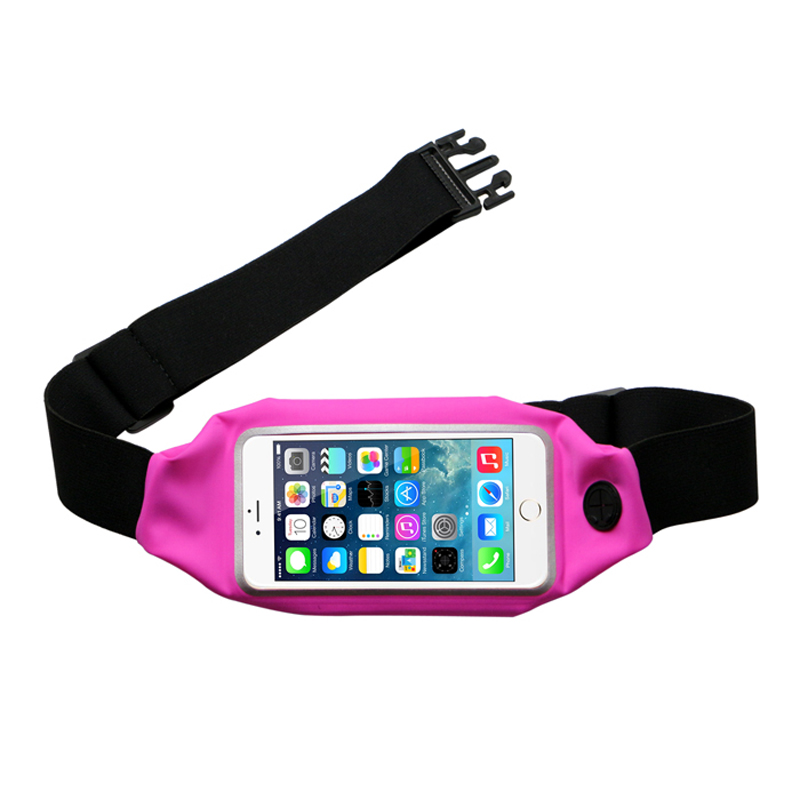 安いモデルローズピンクスポーツランニング用防水タッチスクリーン携帯電話バッグ