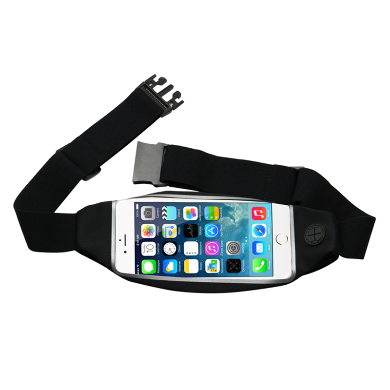 ユニセックス透明PVC防水電話ポケットカスタムウエストバッグ
